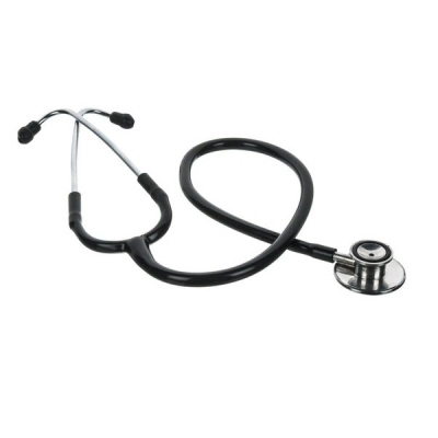 Eisco Student Stethoscope - 22"L PVC Tubing Stainless Steel Binaural Includes Spare Eartips BI0320A