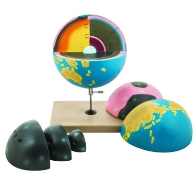 Eisco Labs 7 Piece Globe Model Earth - Cross Sectional BD0078