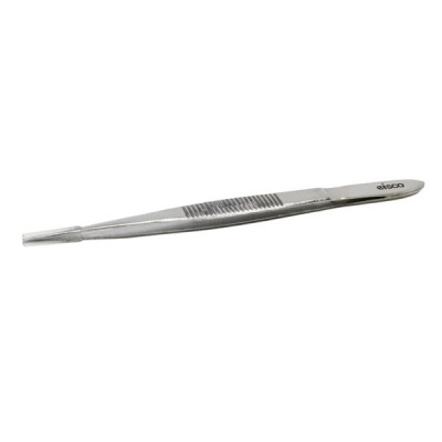 Eisco Forceps, 4.5" - Pointed End, Splinter - Serrated Ends - Stainless Steel BI0168A
