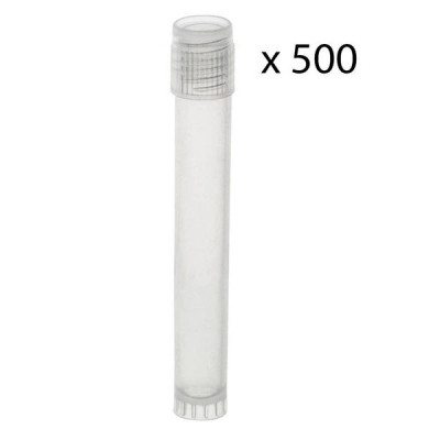 Eisco Plastic Storage Vials, 5mL, 500/PK - Polypropylene - Screw Cap BI0390C