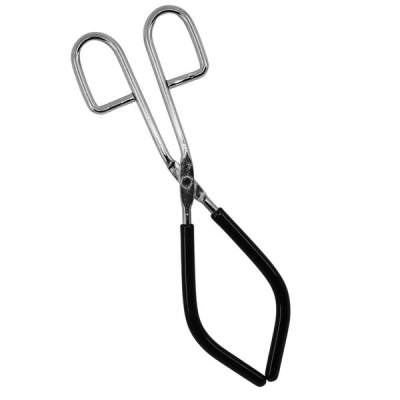 Eisco Beaker Tongs, 9.75" Long - Nickel Plated Steel Holds Items with Diameters of 2.25" to 6" BKTG