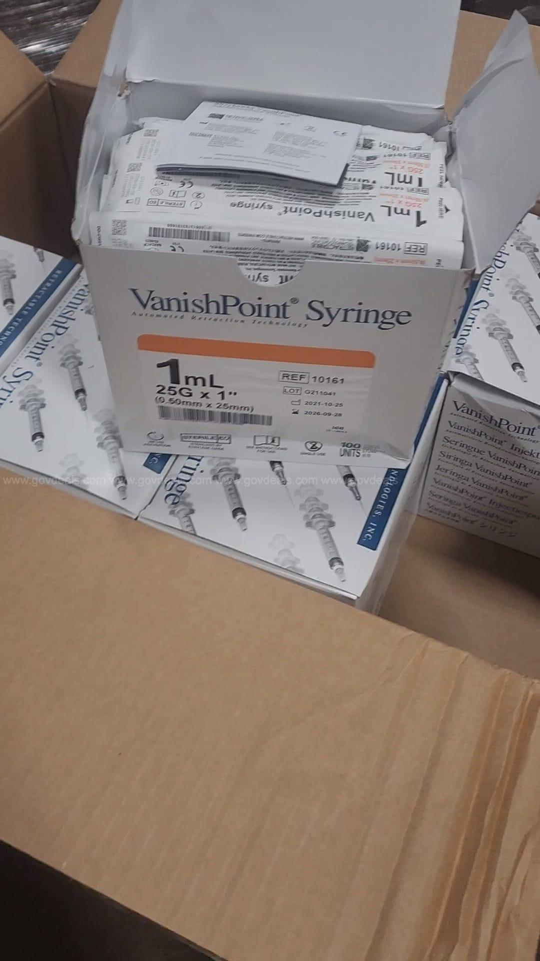 VanishPoint 1ml, 25 Gauge Syringes