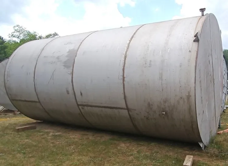 20,000 Gallon Stainless Steel Tank with internal coils