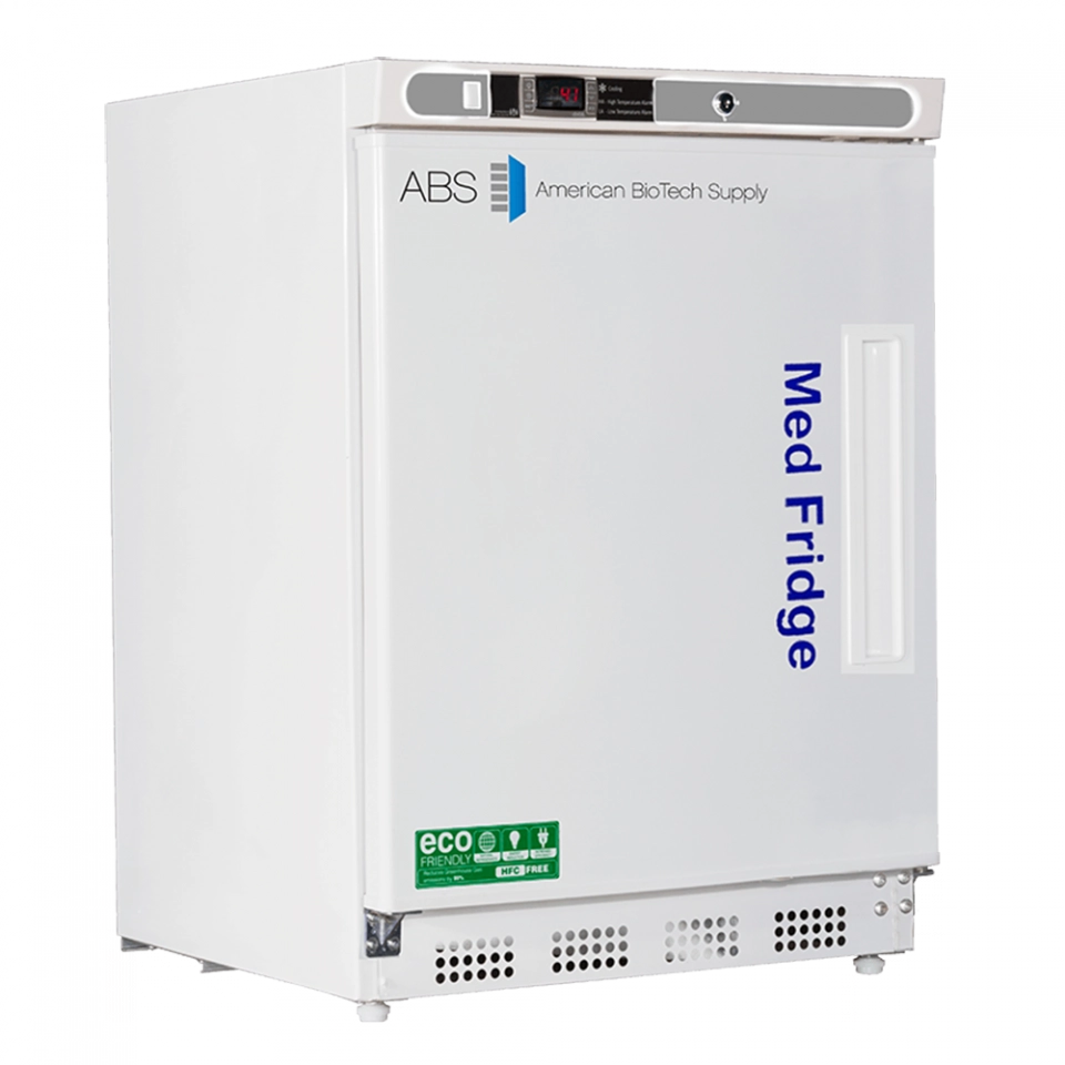 ABS 4.6 Cu Ft Pharmacy Undercounter Refrigerator-Left Hinged PH-ABT-HC-UCBI-0404-LH