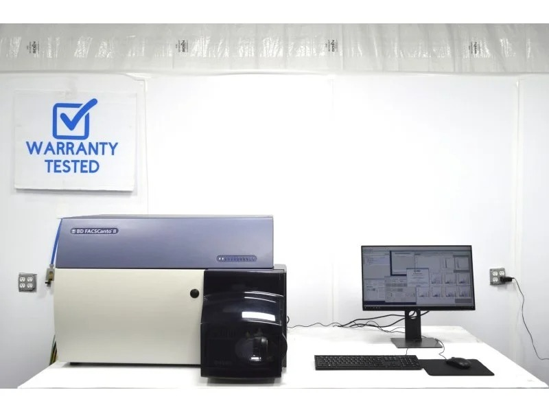 BD FACSCanto II Flow Cytometer (3)Lasers / (8)Colors / (10)Detectors with HTS Sampler