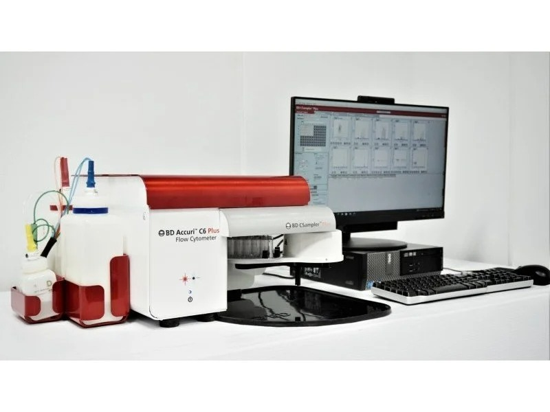 BD Accuri C6 Plus Flow Cytometer 2 Laser 4 Color w/C-Sampler