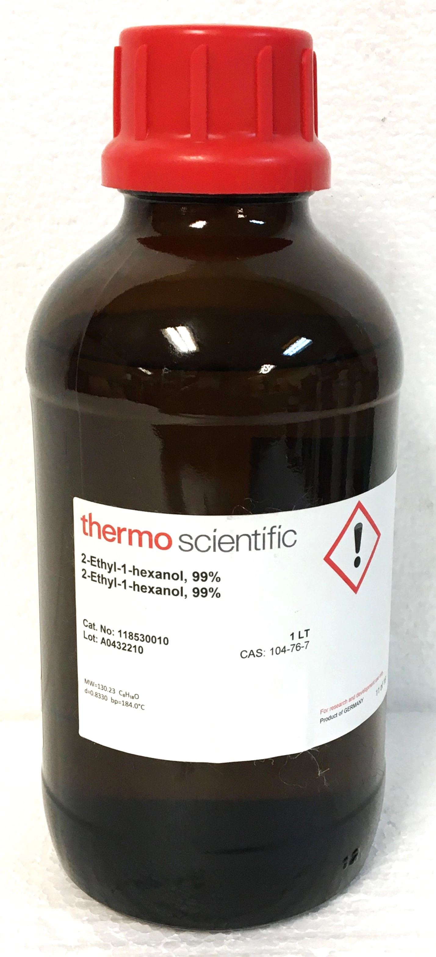 Thermo Scientific 118530010 2-Ethyl-1-Hexanol - 99% (1L)