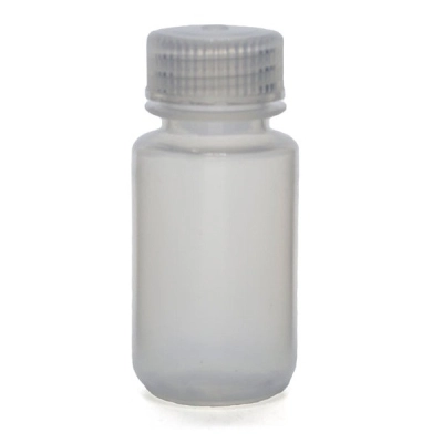 Eisco 60mL Rigid Plastic Reagent Bottle with Wide Mouth (0.8" ID) and Screw Cap Eisco Labs CH0172AW