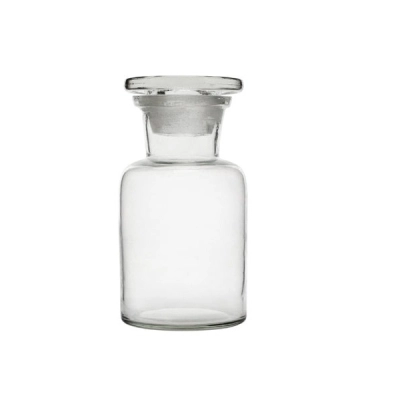 Eisco Reagent Bottle, 125ml - Wide Neck - Glass Stopper - Soda Glass CH0156CW