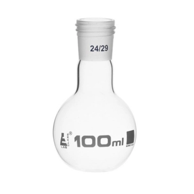 Eisco Boiling Flask with 14/29 Joint, 100ml Capacity, Flat Bottom, Borosilicate Eisco Labs CH01004E