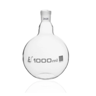 Eisco Boiling Flask with 24/29 Joint, 1000ml - Flat Bottom, Borosilicate Glass - Eisco Labs CH01004J