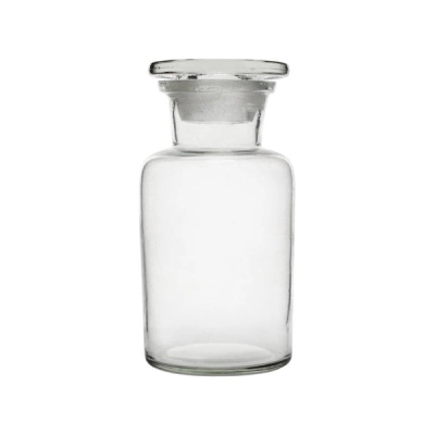 Eisco Reagent Bottle, 250ml - Wide Neck - Glass Stopper - Soda Glass CH0156DW