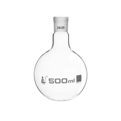 Eisco Boiling Flask with 24/29 Joint, 500ml Capacity, Flat Bottom Borosilicate - Eisco Labs CH01004I