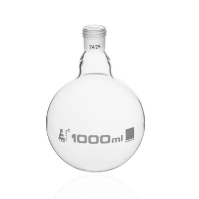 Eisco Boiling Flask with 24/29 Joint, 1000ml - Round Bottom Borosilicate Glass - Eisco Labs CH01002J