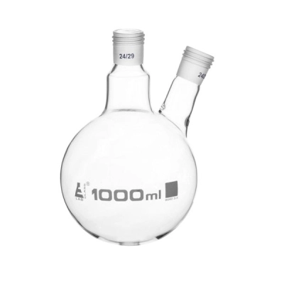 Eisco Distillation Flask with 2 Necks, 1000ml Capacity, 24/29 Joint Size - Eisco Labs CH01008F