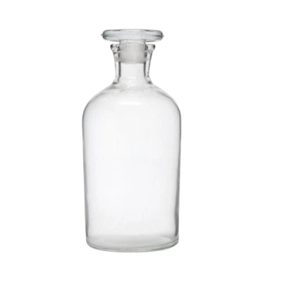 Eisco Reagent Bottle, 500ml - Narrow Neck - Glass Stopper - Soda Glass CH0156EN