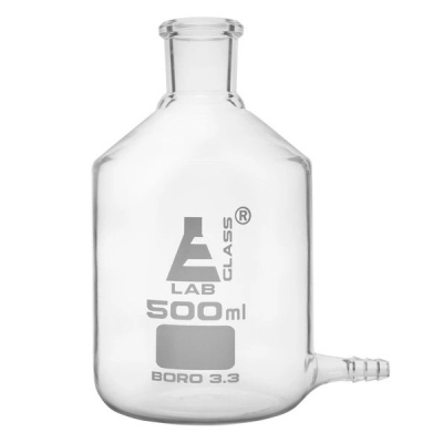 Eisco Aspirator Bottle, 500ml - with Outlet for Tubing - Borosilicate Glass - Eisco Labs CH0060B