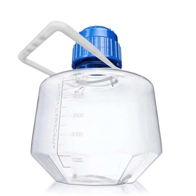 Nalgene 5-Liter Shake Flasks with Angled or Faceted Bottom