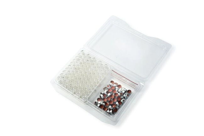 11 mm Non-Assembled Clear Crimp Top and Snap-It Autosampler Vial Kits