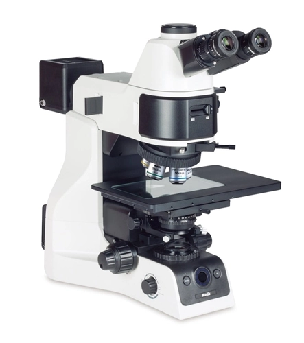 Motic PA53MET-BD Trinocular Upright Industrial Microscope, 100W Reflected Illumination