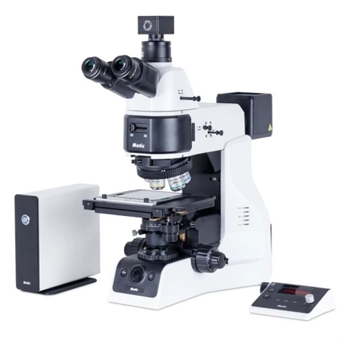 Motic PA53MET-BD-T-3D Trinocular Upright Industrial Microscope w/ Analysis Professional Software Suite