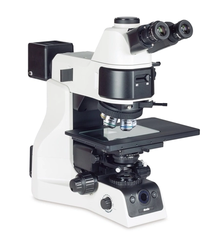 Motic PA53MET-T Trinocular Upright Industrial Microscope, Reflected &amp; Transmitted Illumination