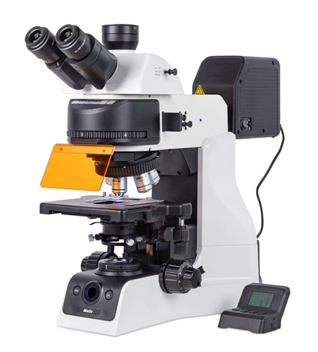 Motic PA53 FS6 EDF Trinocular Upright Biomedical Microscope w/ LUMOS Fluorescence LED