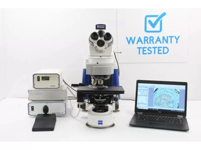 Zeiss AXIO Imager M1 Upright Fluorescence Motorized XYZ Microscope (New Filters) Pred Imager M2