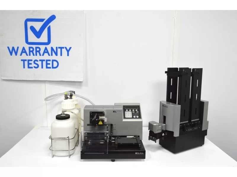 Agilent BioTek EL406 Microplate Washer Dispenser 406PUB1 w/ BioStack 2WR Stacker