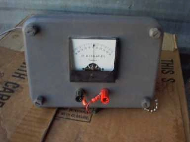 DC MICROAMPERES METER SCALE READS 50 TO 50 (lab48jpg)To see a picture of this lab equ, click on s