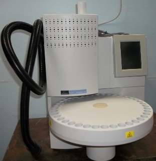 PERKIN ELMER HEAD SPACE SAMPLER TURBO MATRIX 40, PART NO: HS40L09091510, INPUT: 120 VOLTS, HERTZ: 50