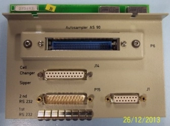 PERKIN ELMER LP5 ACCESSORY CONNECTOR CARD FOR AN AS 90 AUTO SAMPLER : 25602-02-50-00-000 WITH J14 C