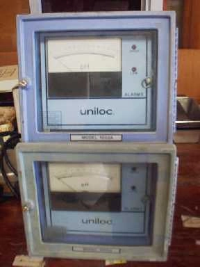 UNILOC MODEL MODEL 1050 A PH ALARMS 1) IS MISSING THE MOTHERBOARD AND HAS ONLY THE PH METER (lvy550