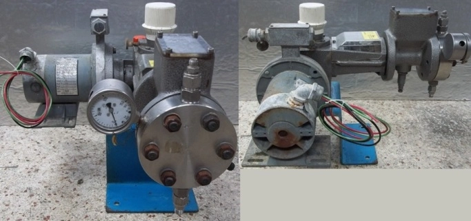 BRAN+LUEBBE METERING PUMP, MACH NO A22241, JOB NO 51 114908 7000, TYPE N-P 31, INDIANA GENERAL A/