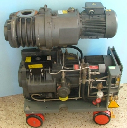 BOC EDWARDS MULTI STAGE DRY VACUUM PUMP MODEL DP40, : 5780A ROLL AROUND CART MOUNTED WITH EDWARDS ME