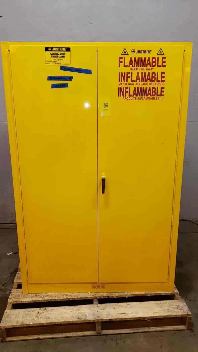 Used 65" JustRite 45 Gal. Flammable Liquid Storage Cabinet 25450 (SKU: 100878)