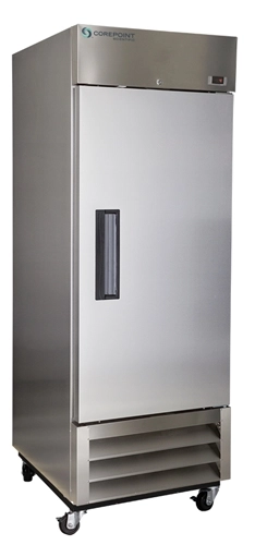Corepoint Scientific GPR231SSS-0 1C to 10C Single Swing Solid Door Stainless Steel Laboratory Refrigerator