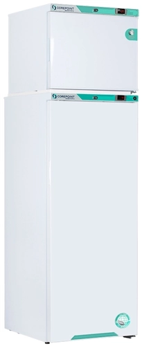 Corepoint Scientific PRF122WWW-0CAD Solid Door Combo 1C to 10C Refrigerator/-15C to -25C Freezer