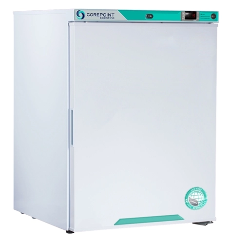 Corepoint Scientific PR061WWW-0 1C to 10C Solid Door Freestanding Undercounter Laboratory Refrigerator