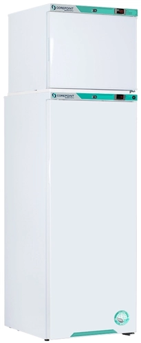 Corepoint Scientific PRF122WWW-0 Solid Door Laboratory Combo 1C to 10C Refrigerator/-15C to -25C Freezer
