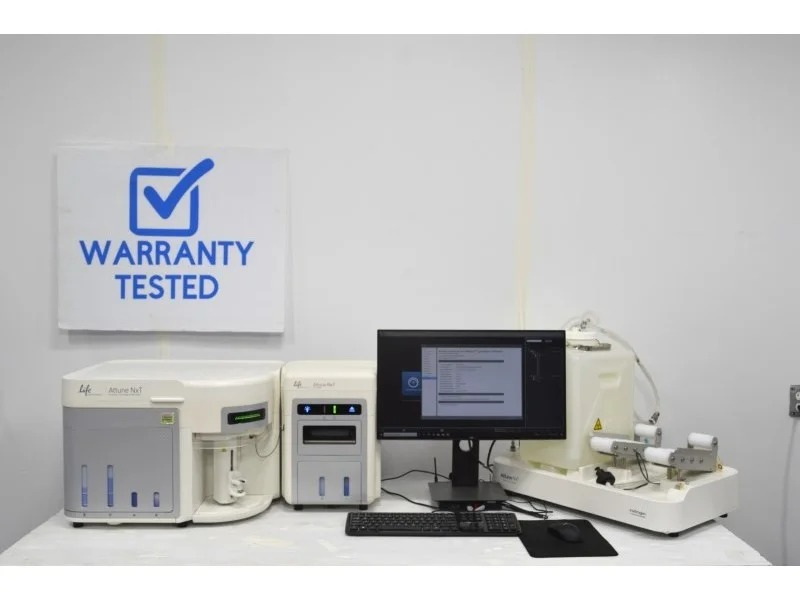 Thermo Attune NxT Acoustic Focusing Cytometer (4)Lasers/(14) Colors/(16)Detectors w/ Autosampler and External Fluid Supply