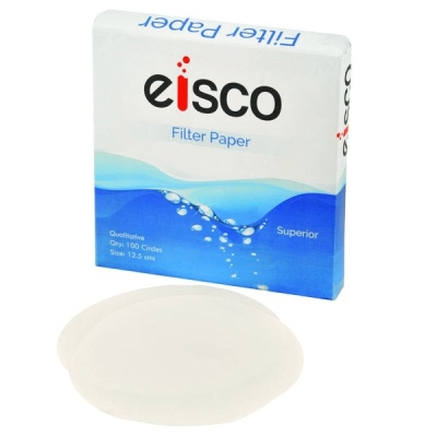 Eisco Labs Premium Qualitative Filter Paper 9cm Dia., 10&mu;m (10 micron) Pore Size Pk/100 CH0390A