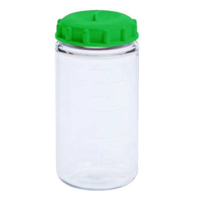 Celltreat 250mL Centrifuge Bottles, Polycarbonate, Knurled Seal Cap, Non-sterile 4/Bag, 4/Cs 229464