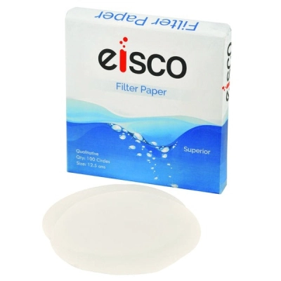 Eisco Labs Premium Qualitative Filter Paper 11cm Dia. 10&mu;m (10 micron) Pore Size Pk/100 CH0390B