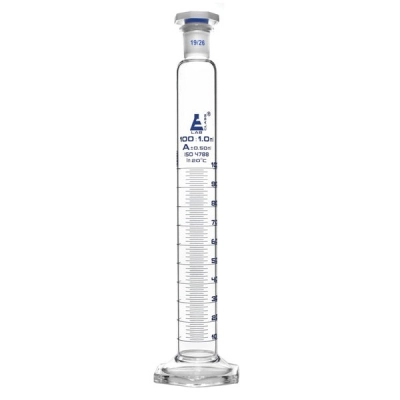 Eisco Measuring Cylinder, 100ml Class Tolerance &plusmn;0.50ml - 19/26 Polypropylene - Eisco Labs CH0349L