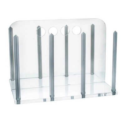 Eisco Petri Dish Rack for 90mm Hold Up to 60 Dishes - Clear Acrylic CH0376A