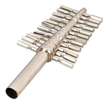 Eisco Cork Borer Set, Set of 12 Sizes - 4-18mm - German Pattern - Brass - Eisco Labs CH0322B