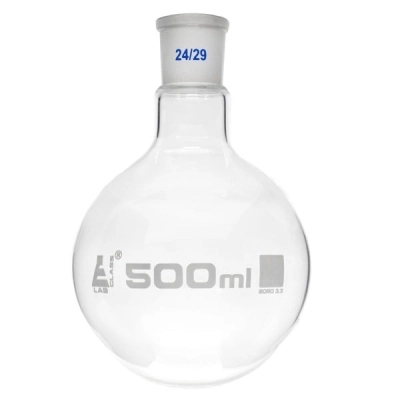 Eisco Florence Boiling Flask 500ml - 24/29 Interchangeable Joint - Round Bottom - Eisco Labs CH0404I