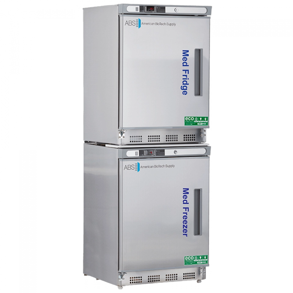 ABS 9 Cu. Ft. Stainless Steel Pharmacy Refrigerator/Freezer PH-ABT-HC-RFC9SS-LH