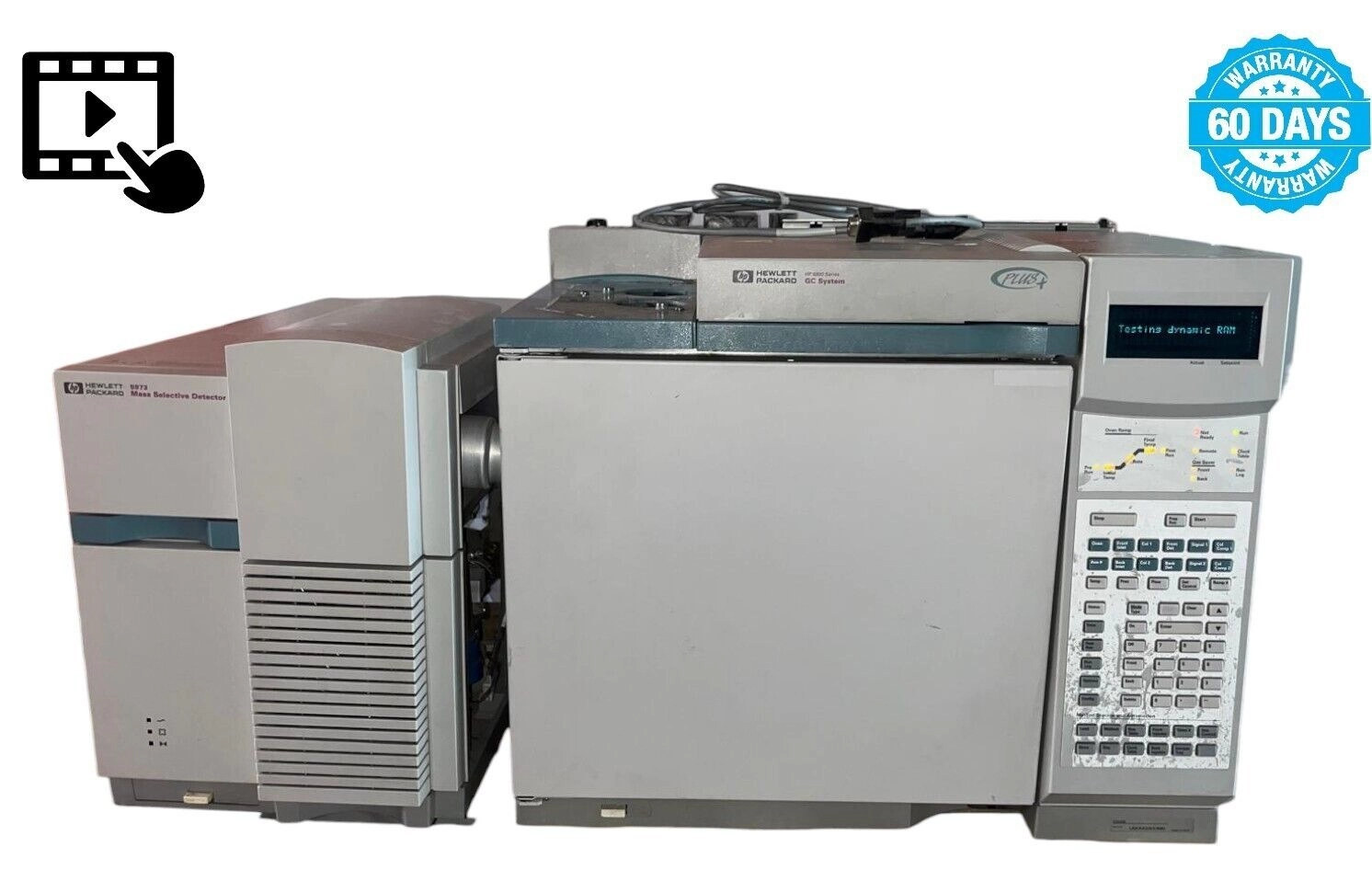 Agilent HP 6890 GCMS System, W/ 5973 MASS SELECTIVE DETECTOR